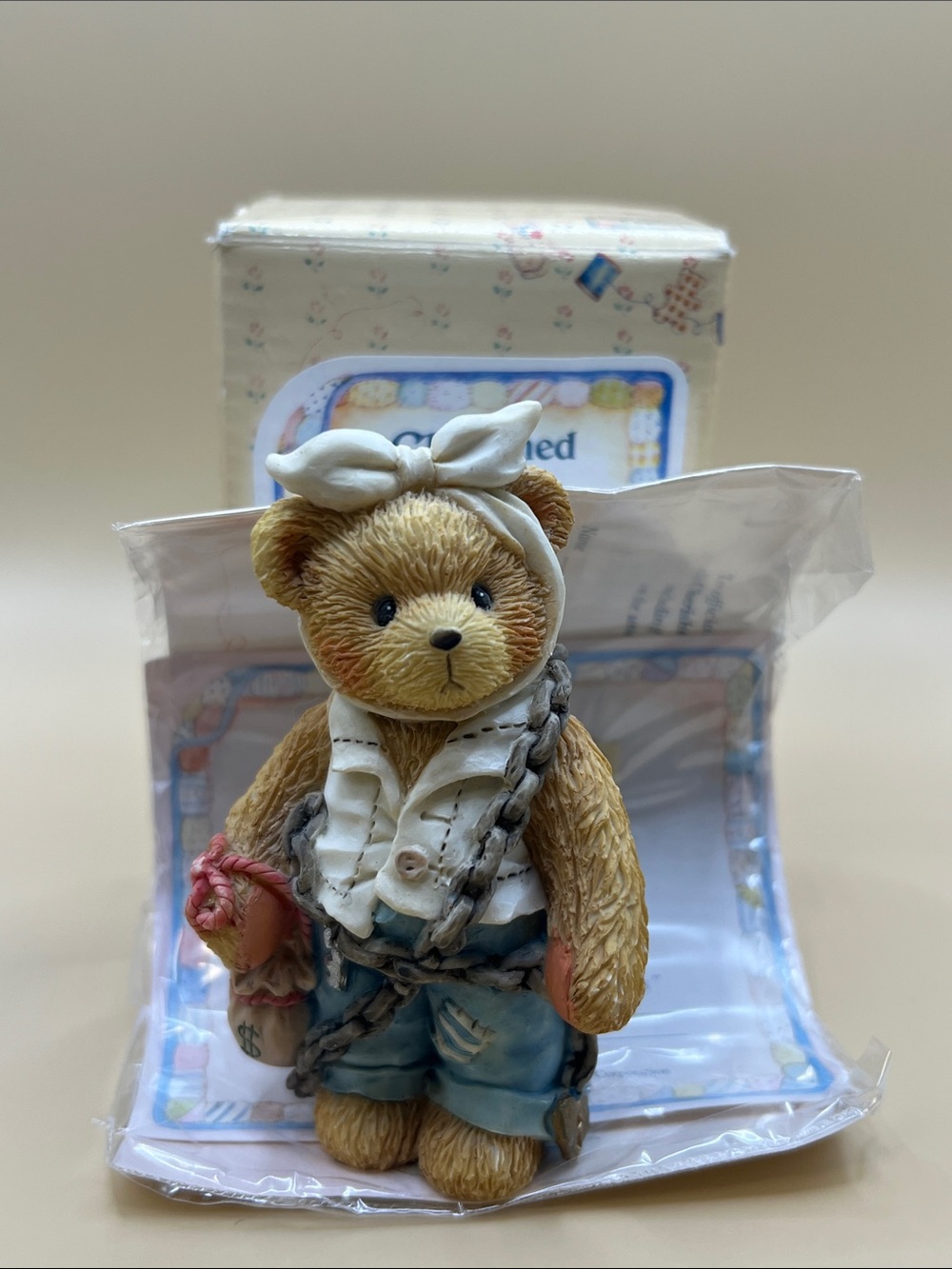VTG 1994 Cherished Teddies Jacob Bearly Figurine Marley Christmas Carol